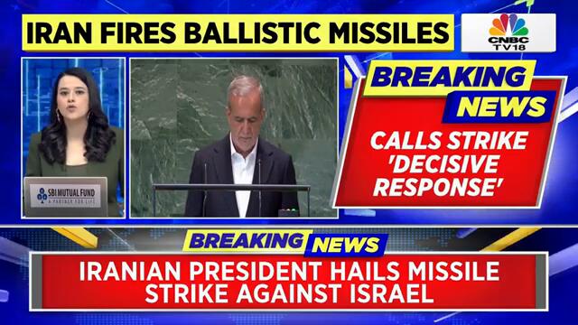 Iran President Pezeshkian Hails Missile Strike As A 'Decisive Response' To Israeli Aggression | N18G