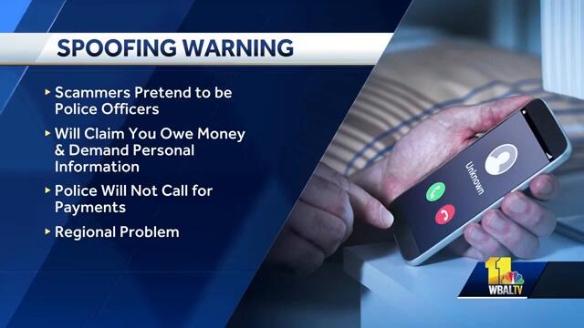 Police warn of spoofing scams