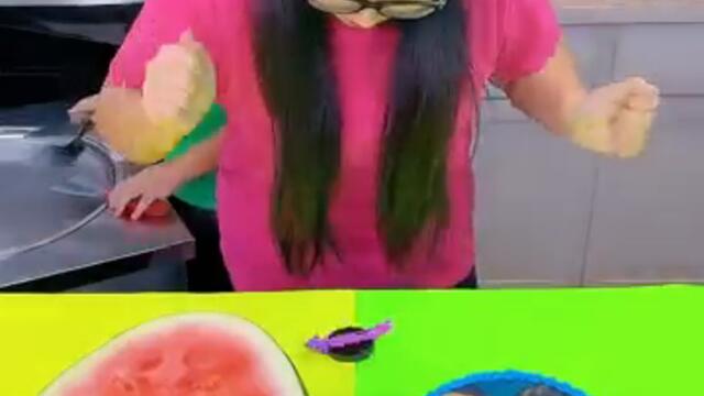 TheRoyaltyFamily cake vs Tajin ice cream challenge!🍨 #funny by Ethan Funny Family