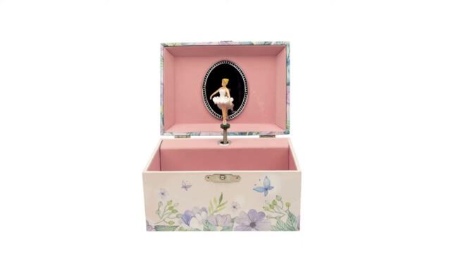 Large spinning ballerina music box