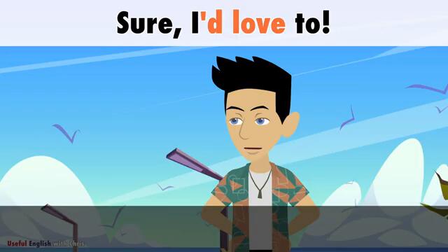 Learn English | Walk by the sea | Dialogue in English with subtitles