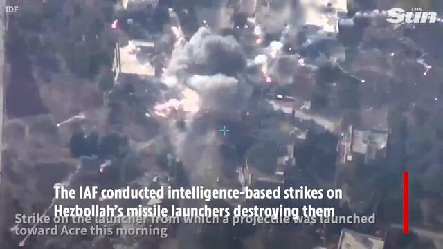 IDF airstrikes blitz string of Hezbollah targets, wiping out missile launchers & command centres