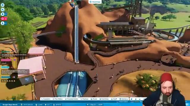 Building Burger Mountain in Planet Coaster 2 Multiplayer Part 11