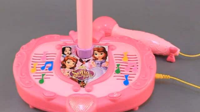 Детски музикален микрофон със стойка