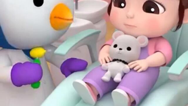 흔들흔들 앞니! 흔들리는 이를 뽑아요! #치과동요 #병원동요 #이빨뽑기 #뽀로로게임