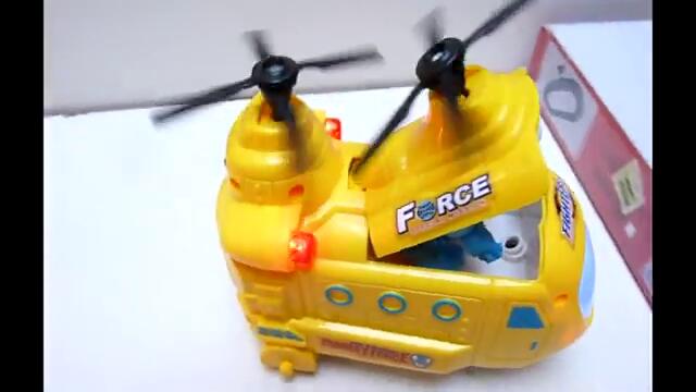 Helicóptero Transformer a Pila con Luz y Sonido