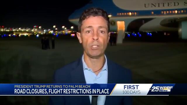 President Donald Trump returns to Palm Beach County