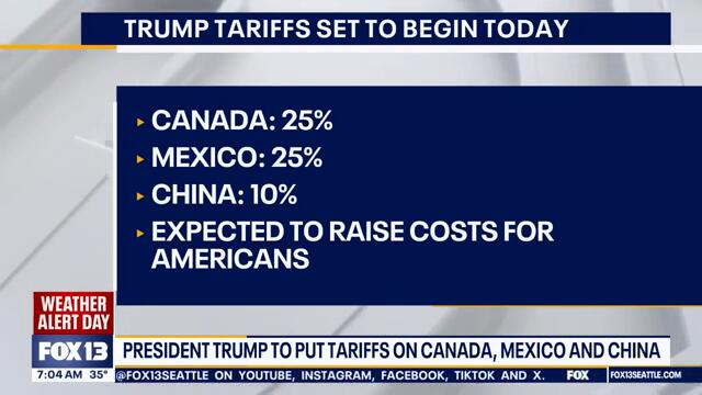 Mexico, Canada and China respond to Trump tariff threats | FOX 13 Seattle