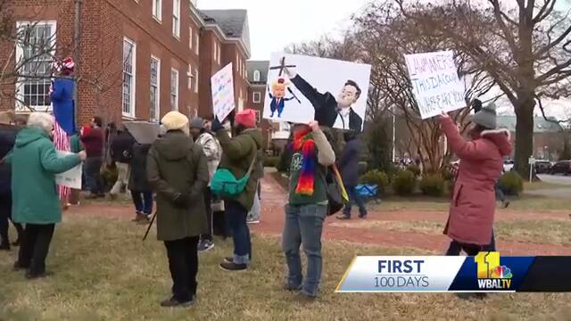 Hundreds in Annapolis take part in #50501 protests