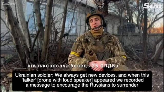 Russian troops surrender to Ukrainian DRONE after refusing to die for Putin