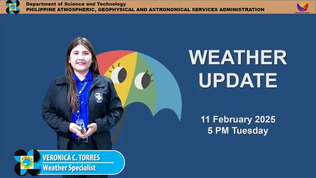 Public Weather Forecast issued at 5PM | February 11, 2025 - Tuesday