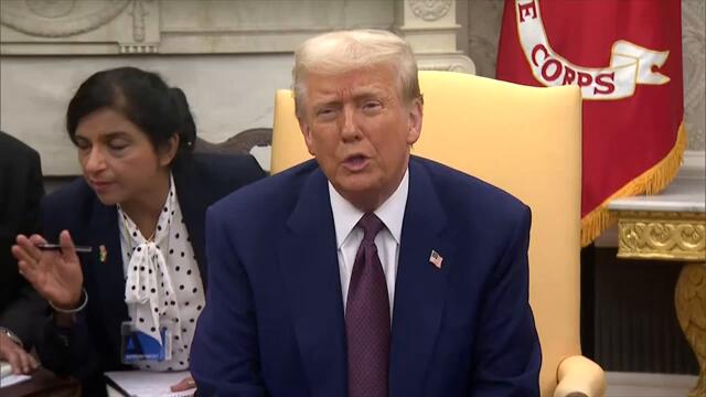 PM Modi, US President Trump during their meeting at the White House