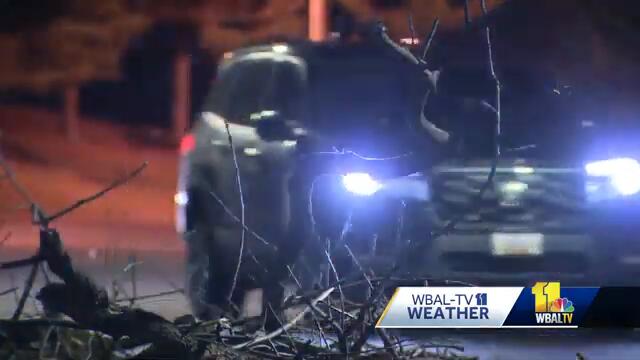 Several downed power lines and trees across our region