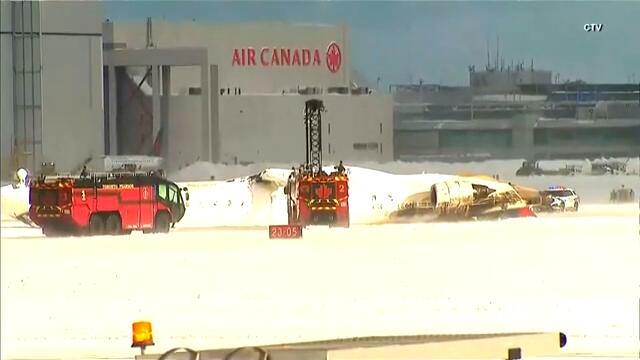 15 Injured After Delta Flight Lands Upside Down at Toronto Airport