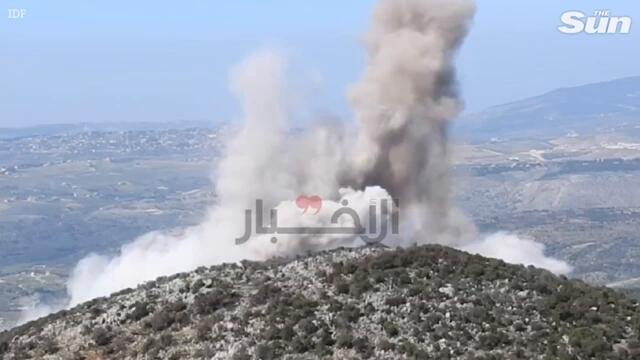 Moment IDF blows up Hezbollah terror tunnel hiding secret rooms & weapons