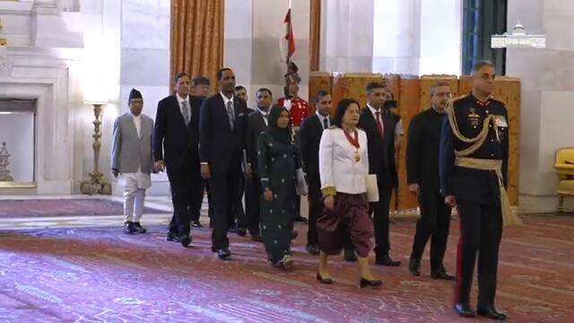 Envoys of five nations present Credentials to the President of India
