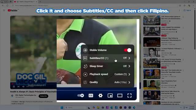 Turn On Translated Subtitles (For Non Filipinos)