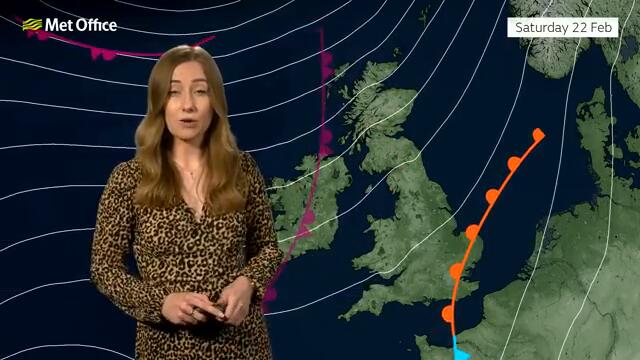 Weekend weather 20/02/2025 – Some sunshine then wind and rain – Met Office weather forecast UK