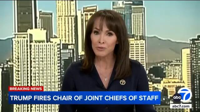 President Donald Trump fires chairman of the Joint Chiefs of Staff