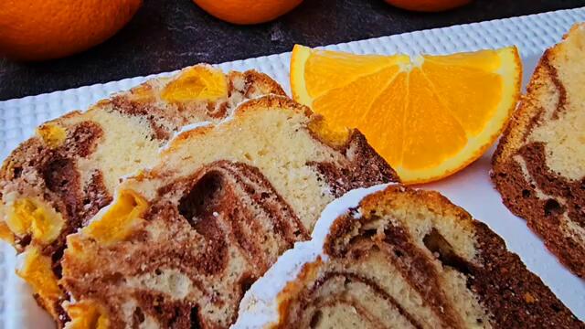 🇺🇦🍊 БАБОВКА. ДАВНІЙ РЕЦЕПТ З СТАРОГО ЗОШИТА. ШОКОЛАДНО-АПЕЛЬСИНОВИЙ КЕКС ДО ЧАЮ. 🍊🇺🇦