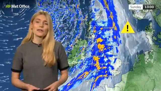 23/02/2025 – Wet and windy – Afternoon Weather Forecast UK – Met Office Weather