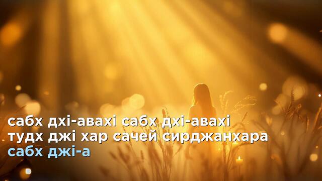 So Purkh - Nirinjan Kaur Khalsa. українські субтитри. 11 повторень 30 хвилин