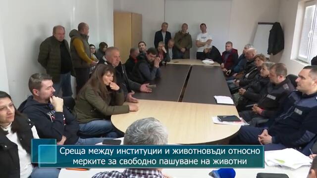 Среща между институции и животновъди относно мерките за свободно пашуване на животни