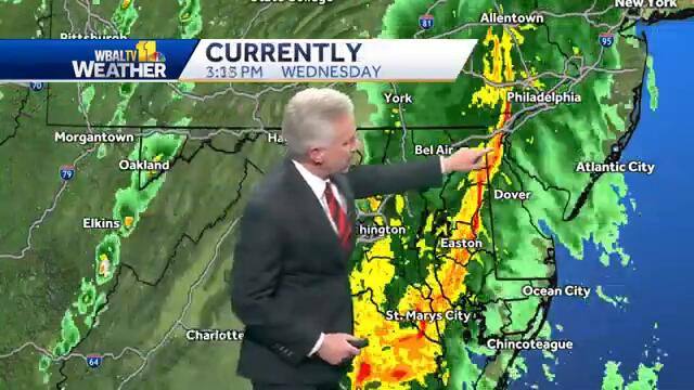 Maryland weather forecast: Temps drop once storm's second line exits region