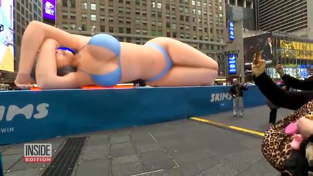 SKIMS Debuts Massive Kim Kardashian Balloon in New York City