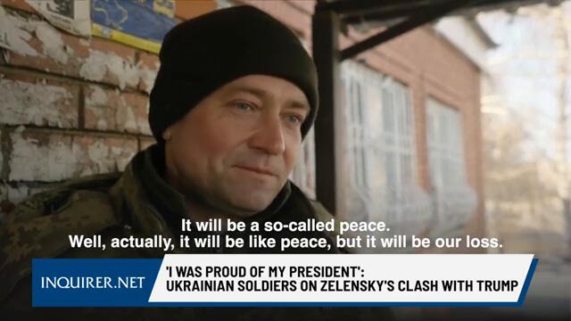 'I was proud of my president': Ukrainian soldiers on Zelensky's clash with Trump