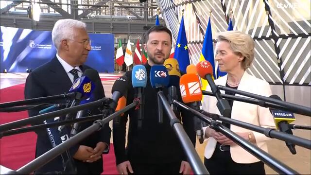 Ukraine's President Zelenskyy thanks European leaders at key security summit | ITV News