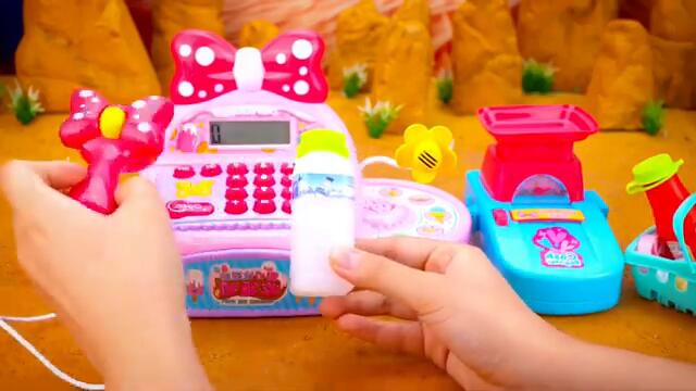 10 Minutes Satisfying with Unboxing The Mickey Mouse Cash Register with Minnie Mouse Toys | Review