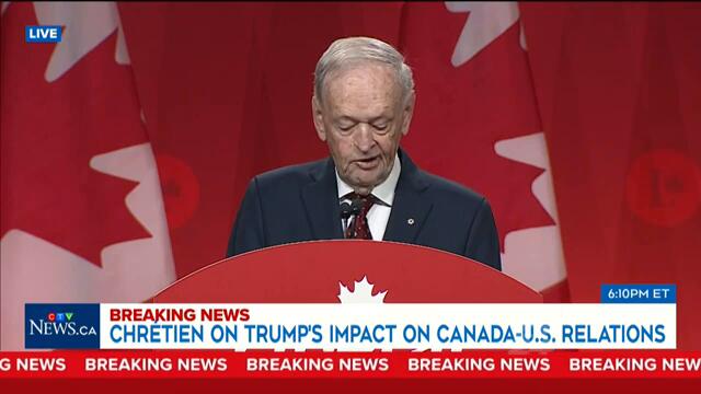 Former PM Jean Chrétien has a 'history lesson’ for U.S. President Trump