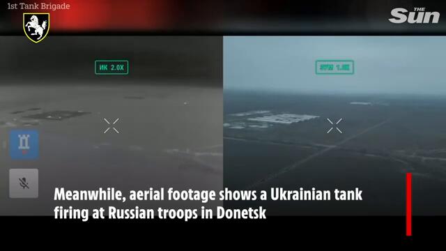 Huge explosions in the sky as Ukraine forces shoot down Russian drones
