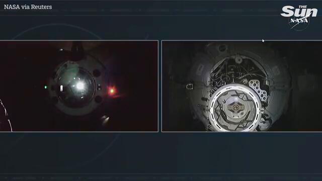 'Alien' greets SpaceX crew as they dock at ISS to rescue stranded astronauts