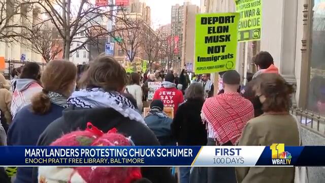 Protesters of Sen. Schumer disappointed after event cancelation