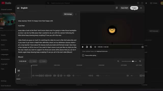 How to add Subtitles in other Languages for FREE in YouTube Studio - 2025