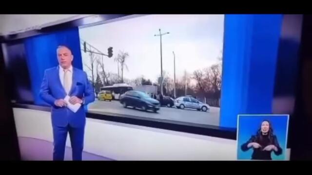 Автобус на градския транспорт блъсна три коли и три п*тки СМЯХ