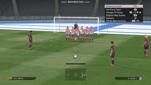 PES2015 фаул с Меси