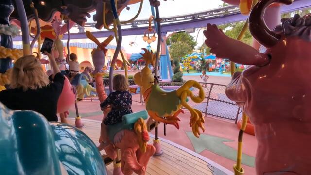 Alana and Linc on  Caro Seuss el  at Islands of Adventure