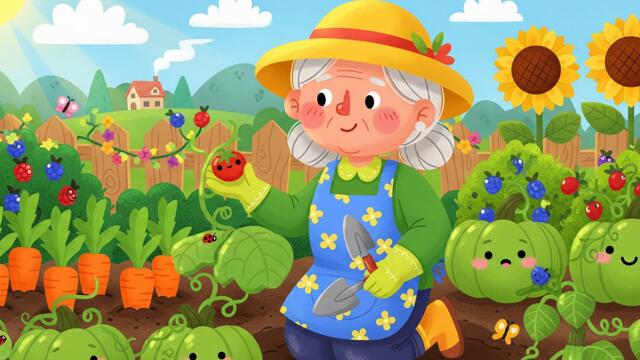 БАБИНАТА ГРАДИНА.Весело Детско Стихче