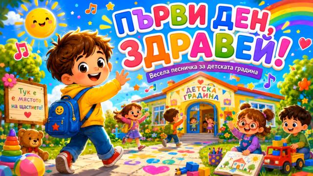 „Първи ден, здравей!“ - весела детска песничка за първия ден в детската градина! 🌈